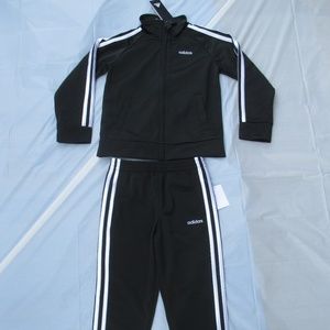 Adidas Black 001 AG0312 AK01 MA CA1 Boys Tracksuit 2 Piece